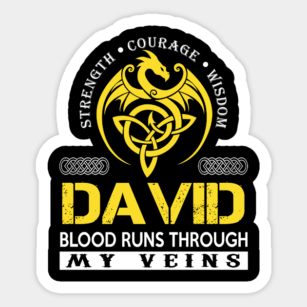 DAVID Sticker by isaiaserwin